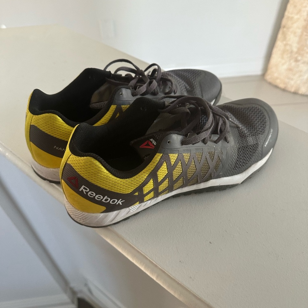 Reebok Black and Yellow Running Sneakers